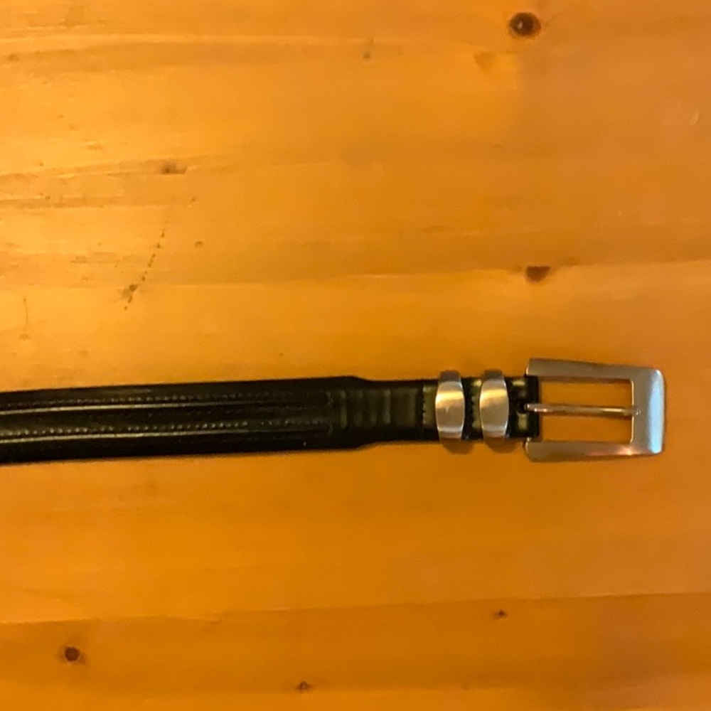 Allen Edmonds Men’s Black Leather Belt